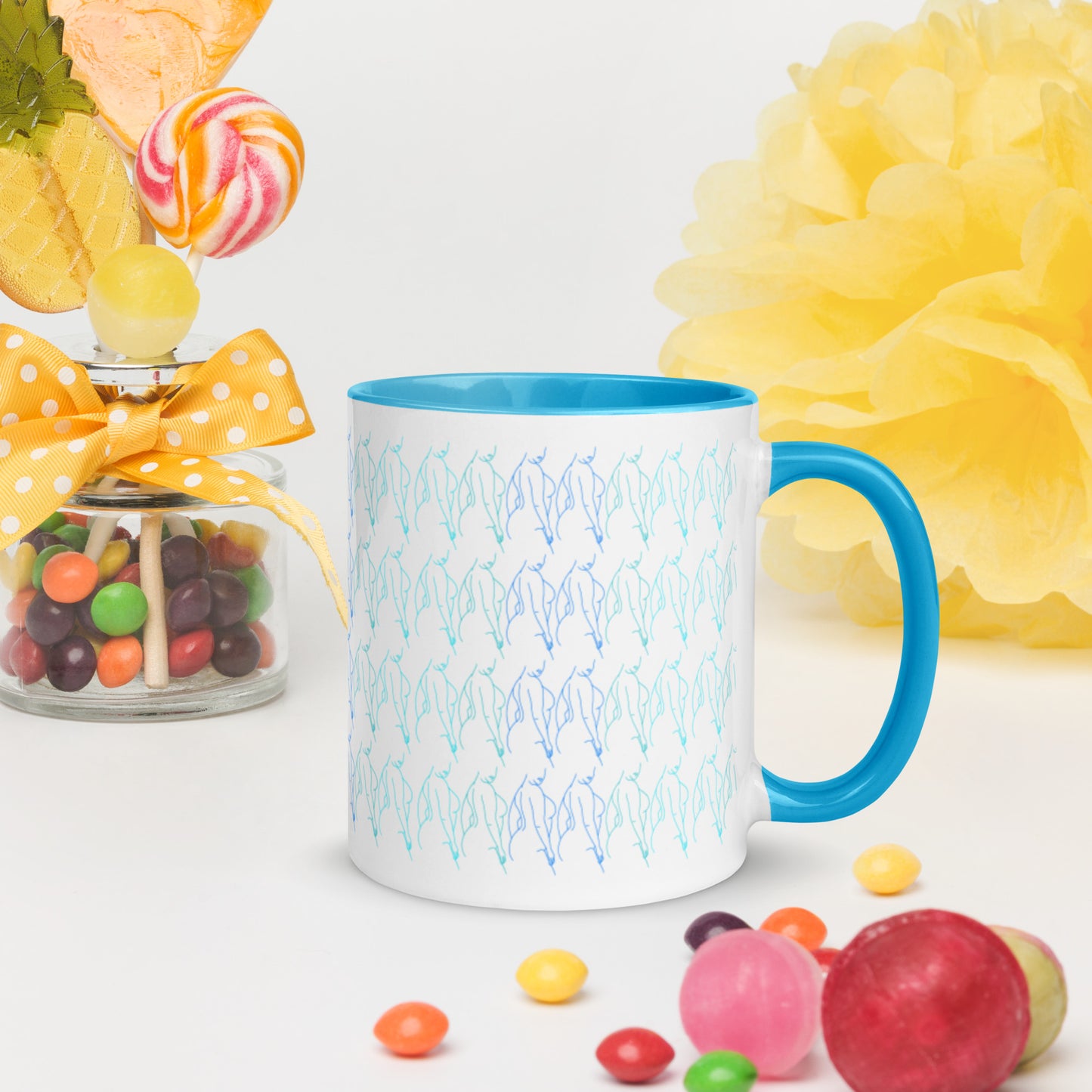 Mug: Full-Figure Silhouette (blues)