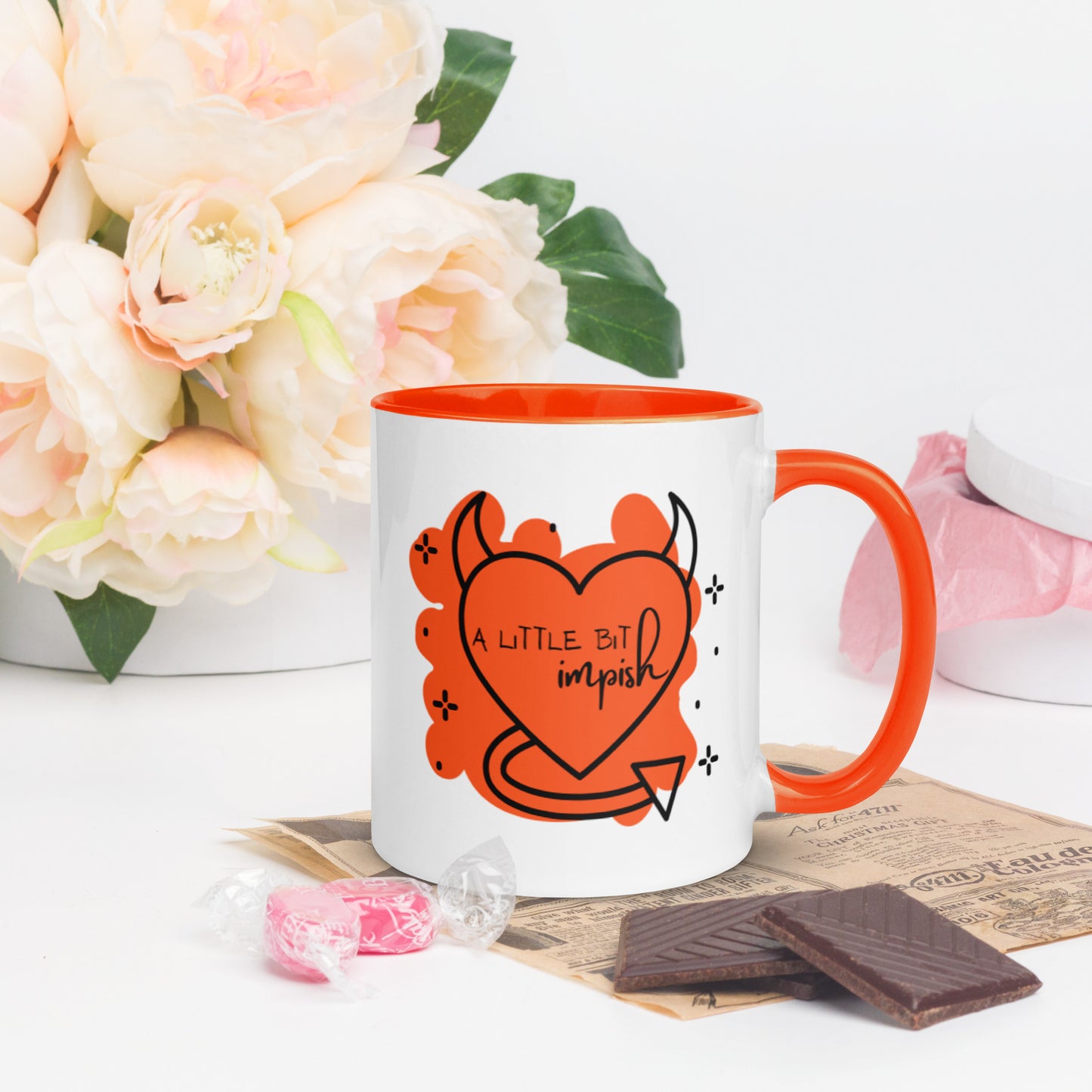 Mug: A Little Bit Impish (orange)