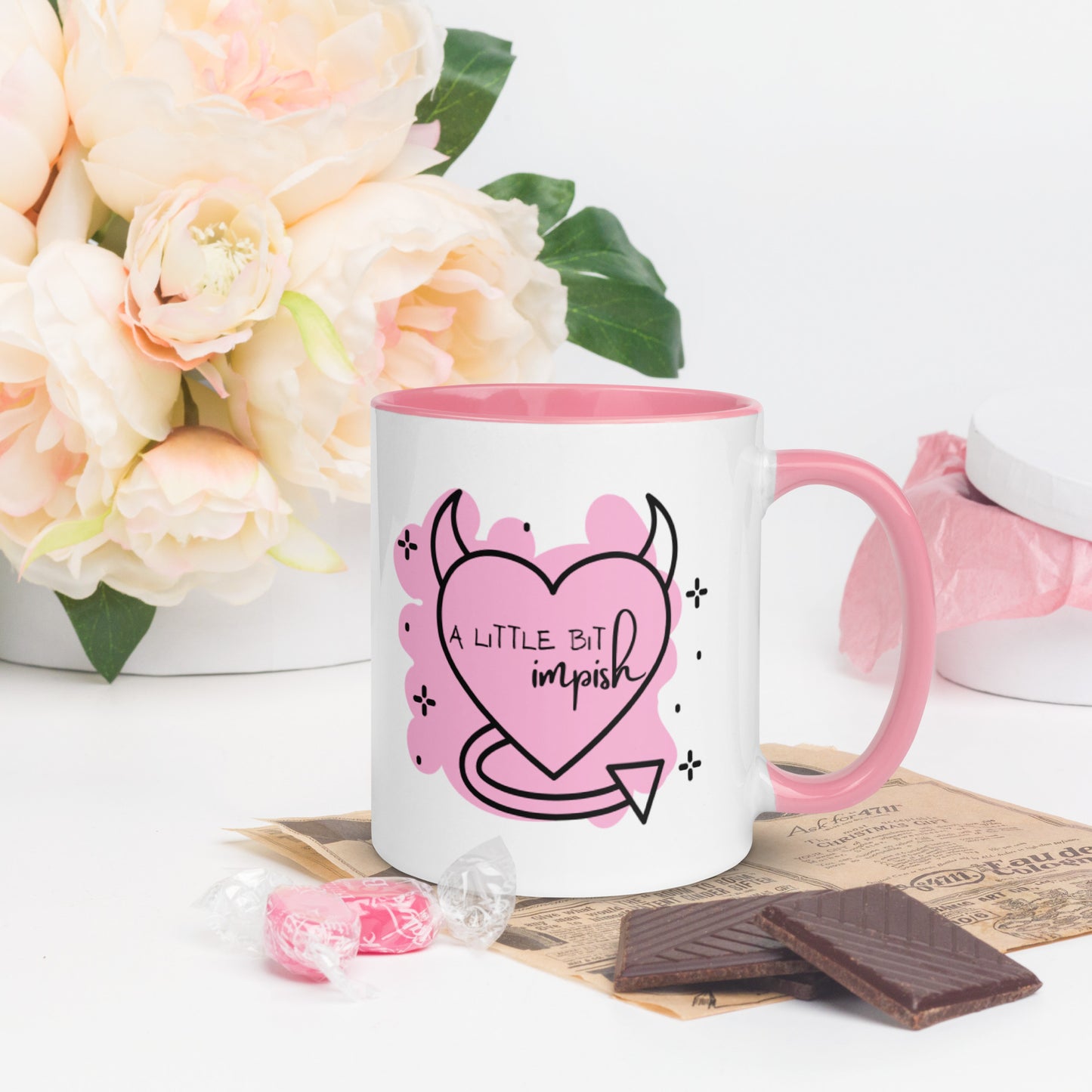 Mug: A Little Bit Impish (pink)