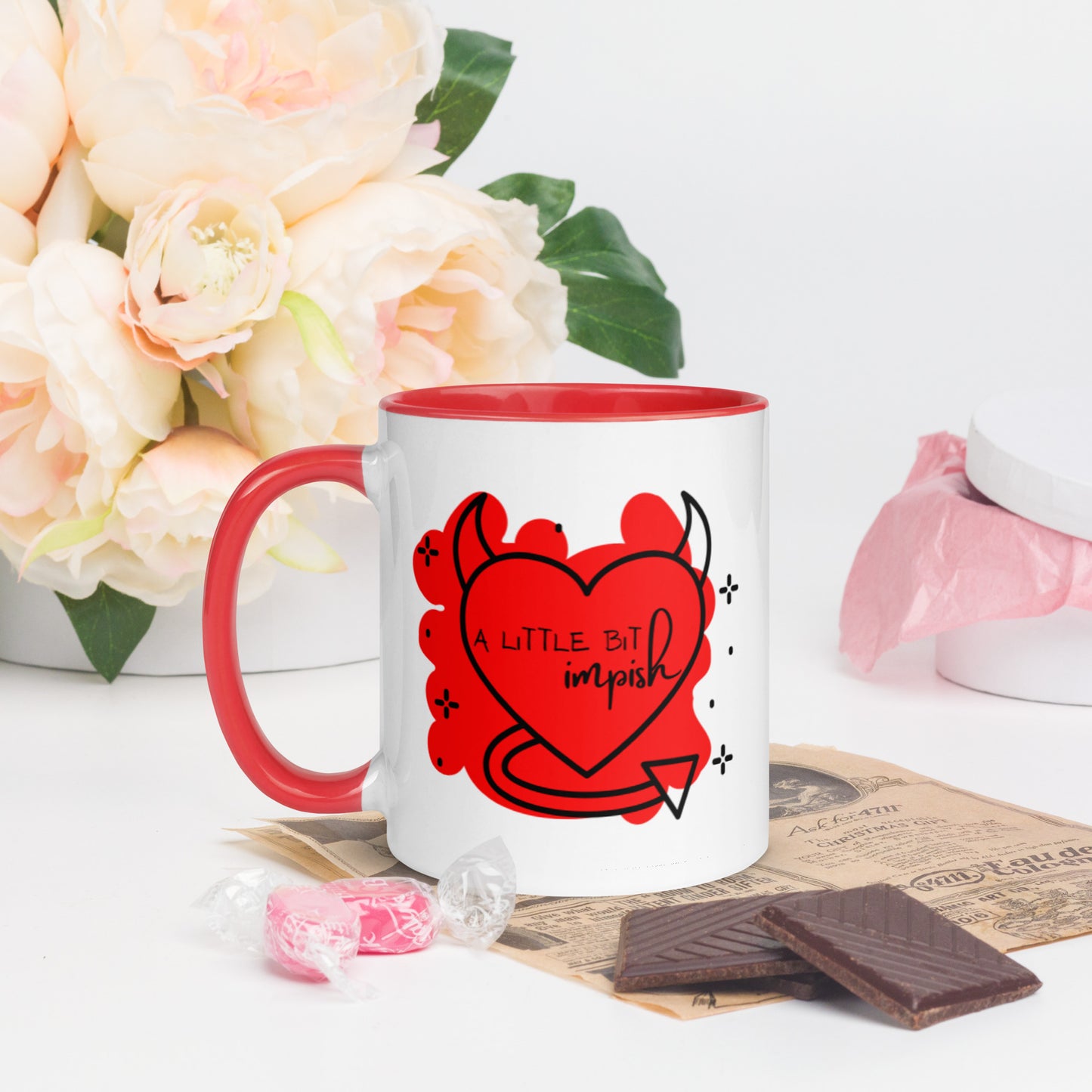 Mug: A Little Bit Impish (red)