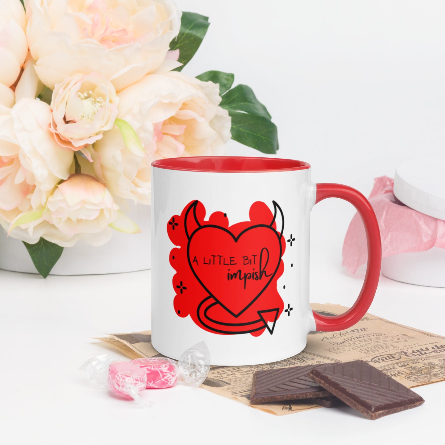 Mug: A Little Bit Impish (red)