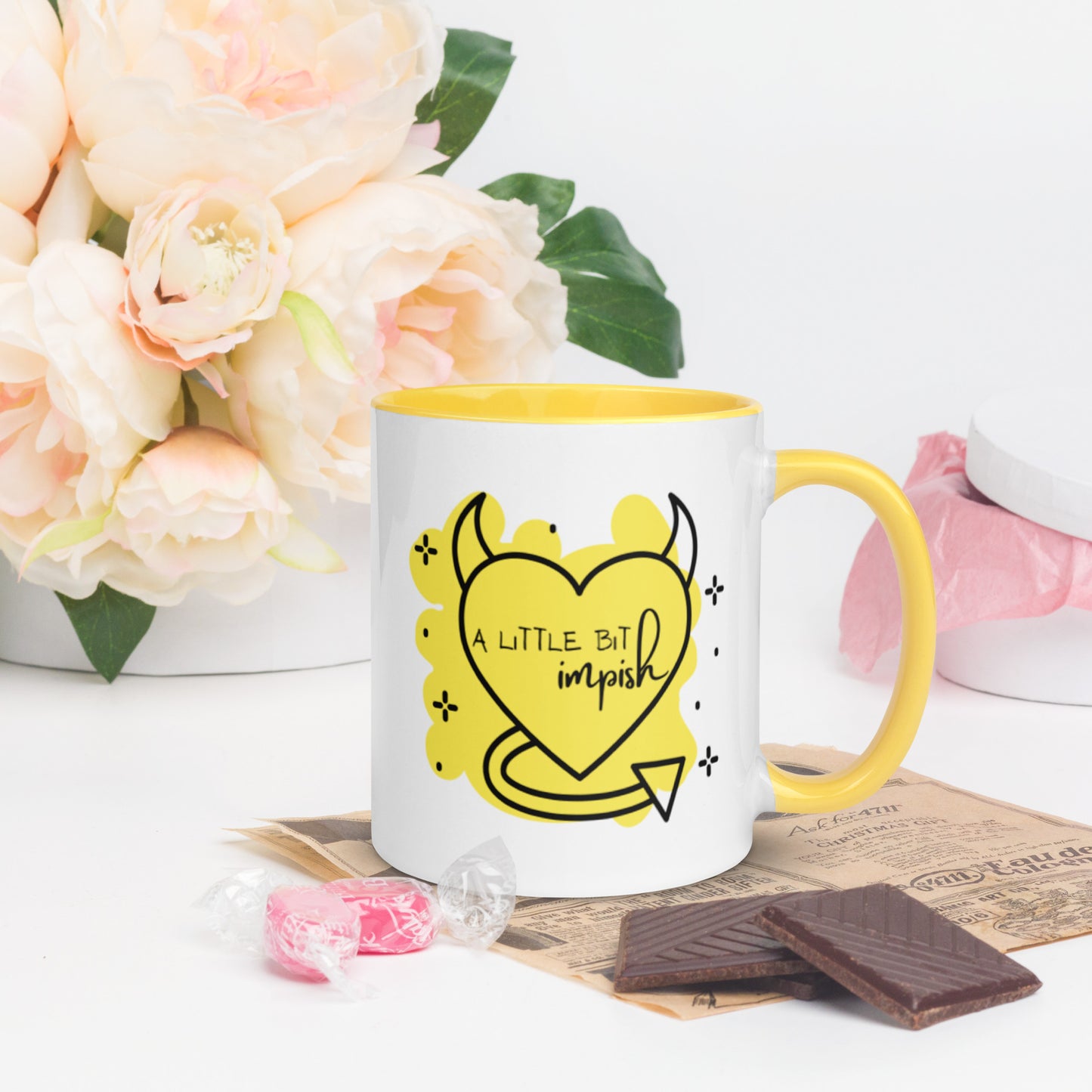 Mug: A Little Bit Impish (yellow)