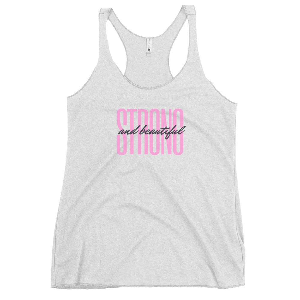 Women's Racerback Tank Top: Strong and Beautiful