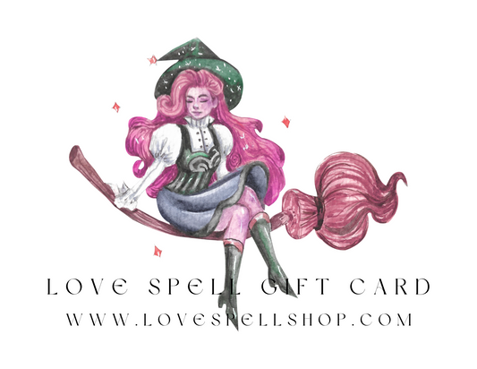 Love Spell Digital Gift Card (Pink Witch)
