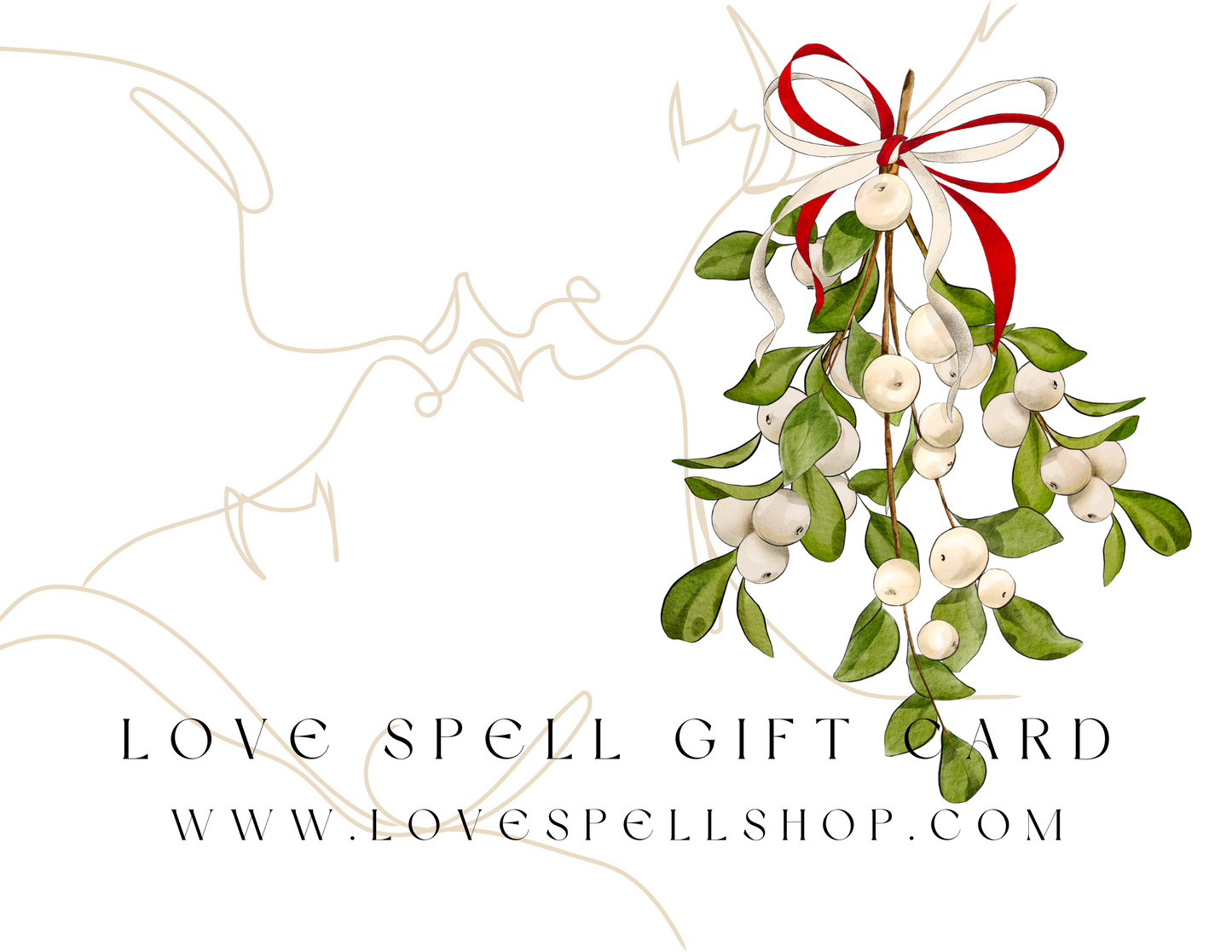 Love Spell Digital Gift Card (Lovers Kiss, Mistletoe)