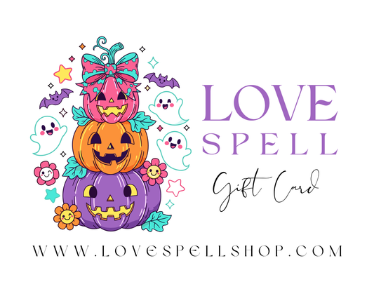 Love Spell Digital Gift Card (Halloween Jack O' Lantern Pumpkins)
