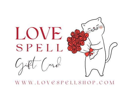 Love Spell Digital Gift Card (Cat with Flowers)
