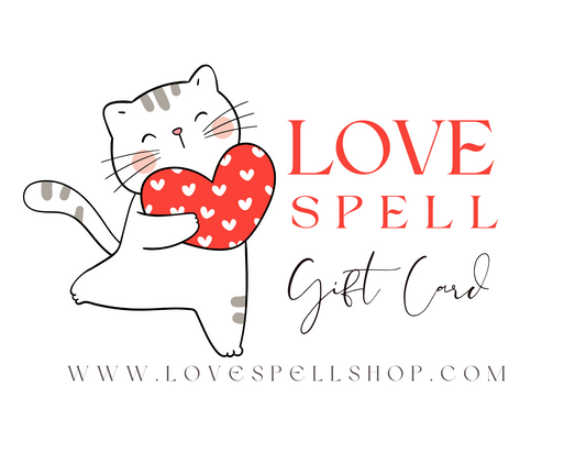 Love Spell Digital Gift Card (Cat Squeezing Heart)