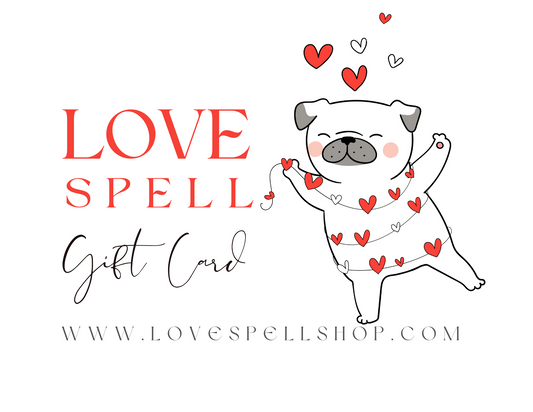Love Spell Digital Gift Card (Dog Wrapped in Hearts)