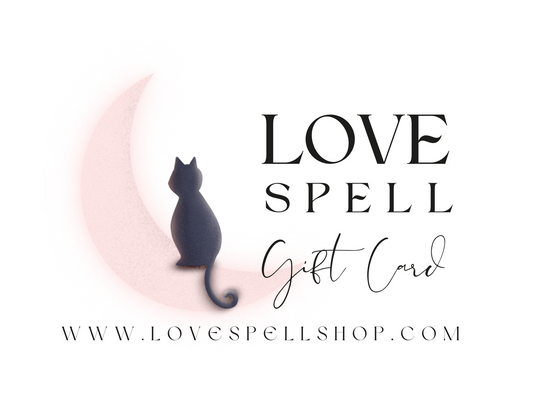 Love Spell Digital Gift Card (Cat and Crescent Moon)