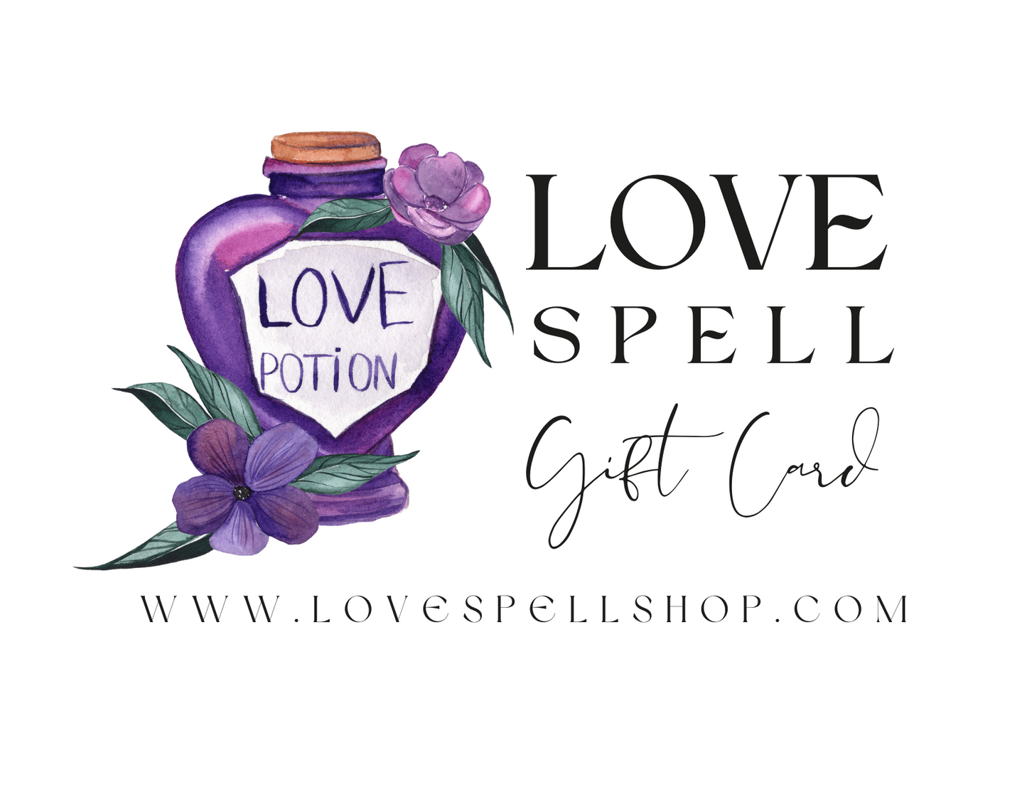 Love Spell Digital Gift Card (Love Potion F)