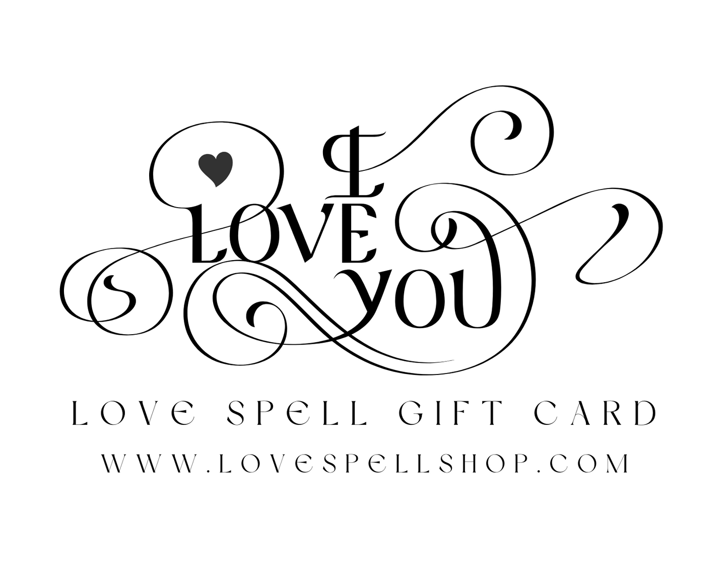 Love Spell Digital Gift Card (Text I Love You)