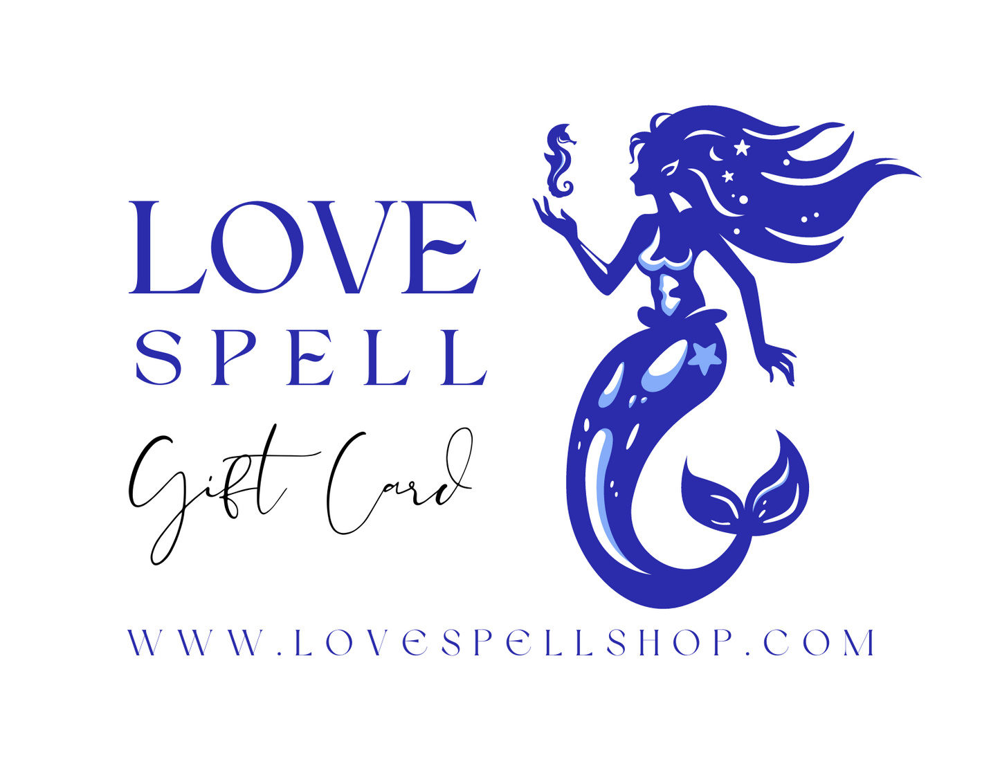 Love Spell Digital Gift Card (Mermaid/Blue)