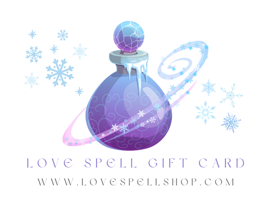 Love Spell Digital Gift Card (Love Potion Winter Snowflakes)