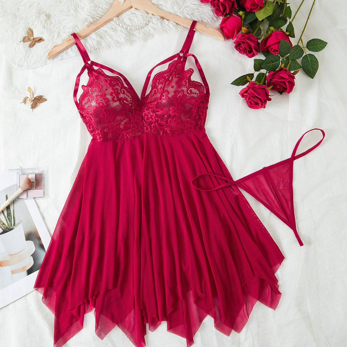 Curvy Lingerie: Two-Piece Mystical Babydoll