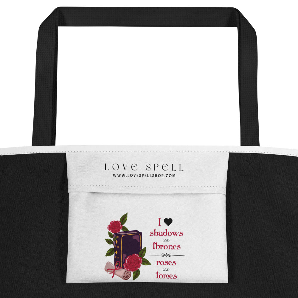 Shadows • Thrones • Roses • Tomes Romantasy Tote Bag