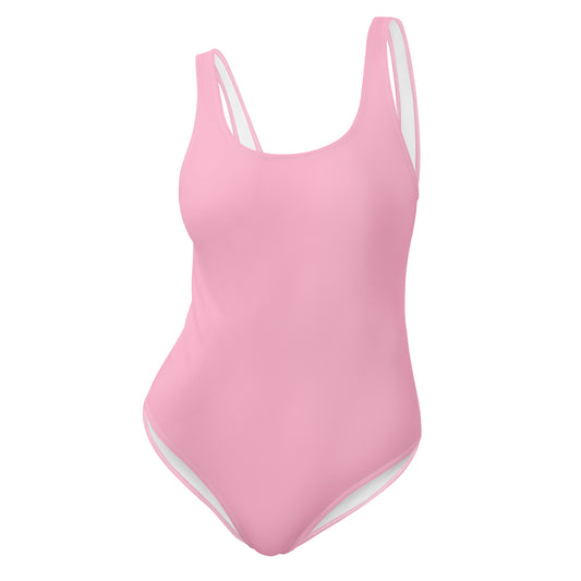 One-Piece Swimsuit: Cotton Candy Pink