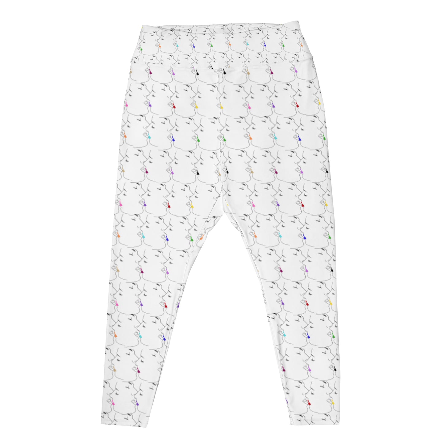 Tender Kisses Curvy Fit Print Leggings