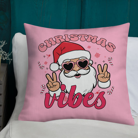 Santa Claus Christmas Vibes Christmas Pillow