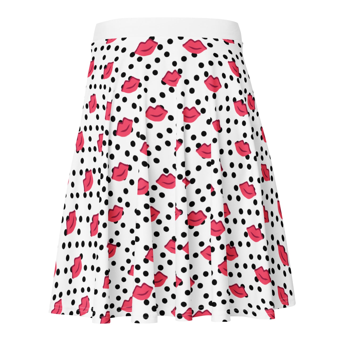Polka Dot Kisses Skater Skirt