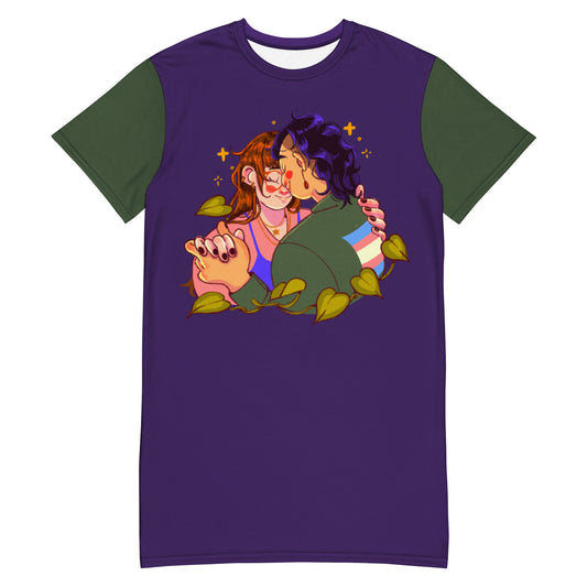 Loving Embrace Trans Pride T-Shirt Dress / Oversized Tee
