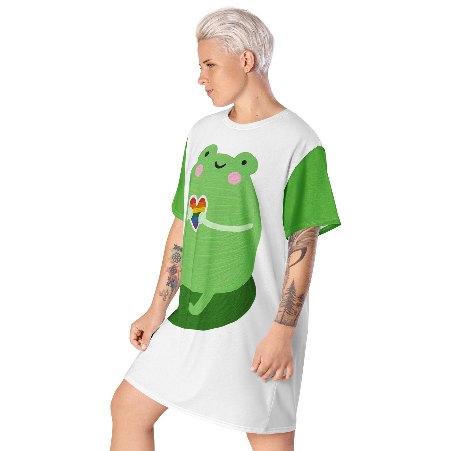 Rainbow Frog T-Shirt Dress