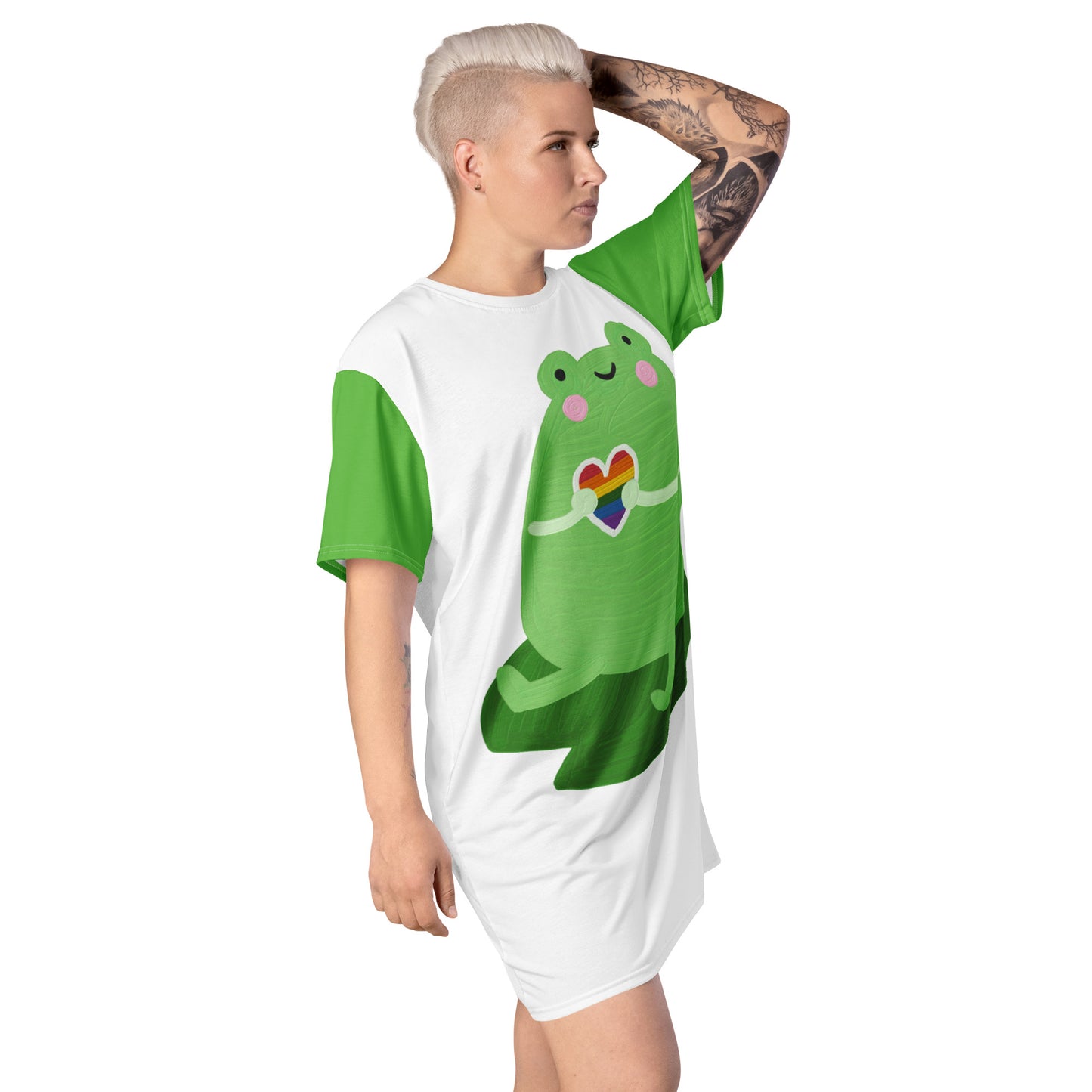 Rainbow Frog T-Shirt Dress