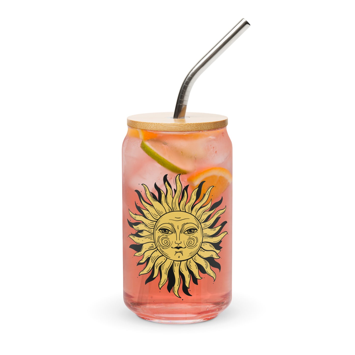 Can-Shaped Glass: Celestial Sun