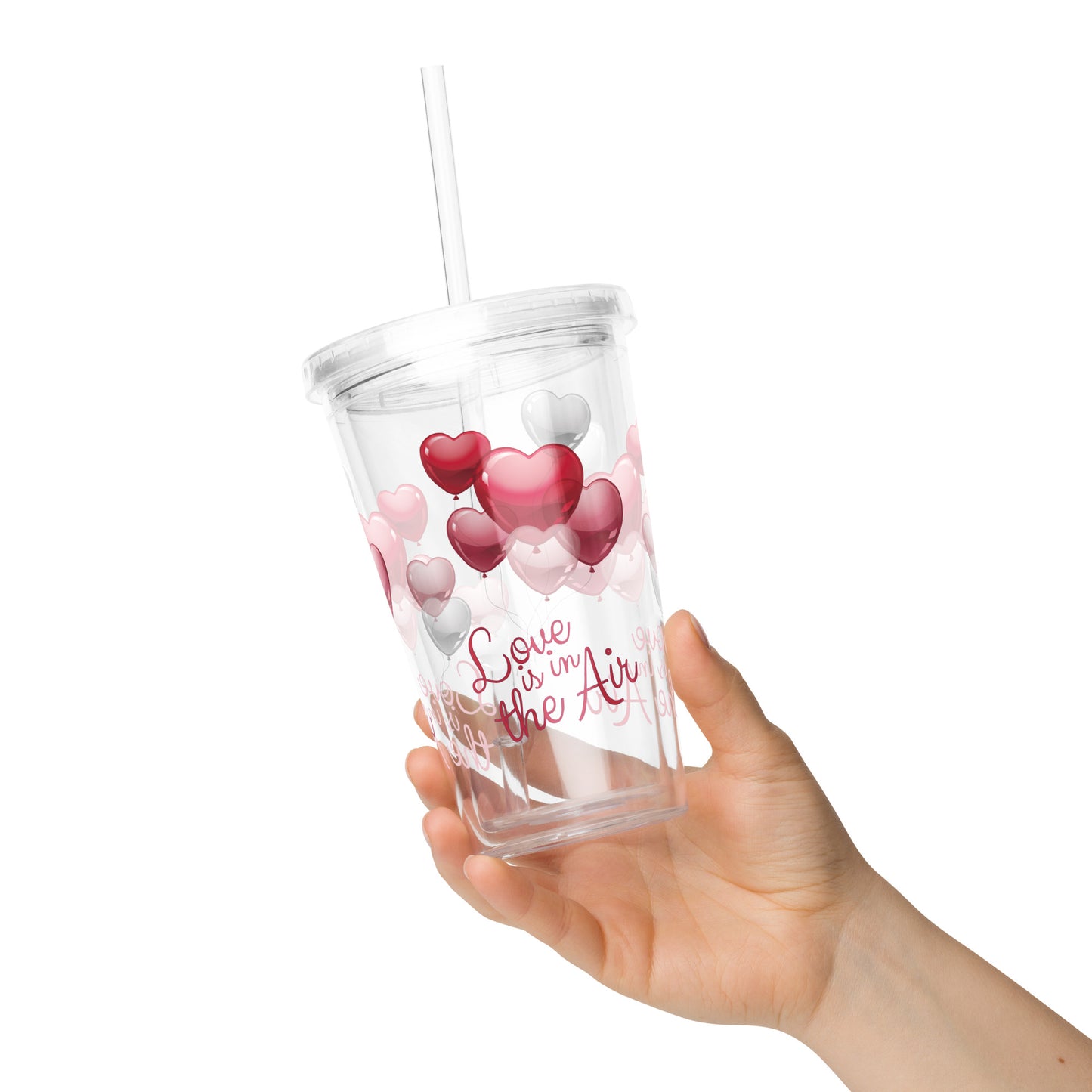 Travel Tumbler: Love is in the Air (Double-Wall, 16 oz)