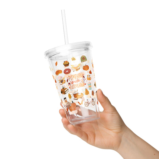 Travel Tumbler: Pumpkin Spice & Everything Nice (Double-Wall, 16 oz)