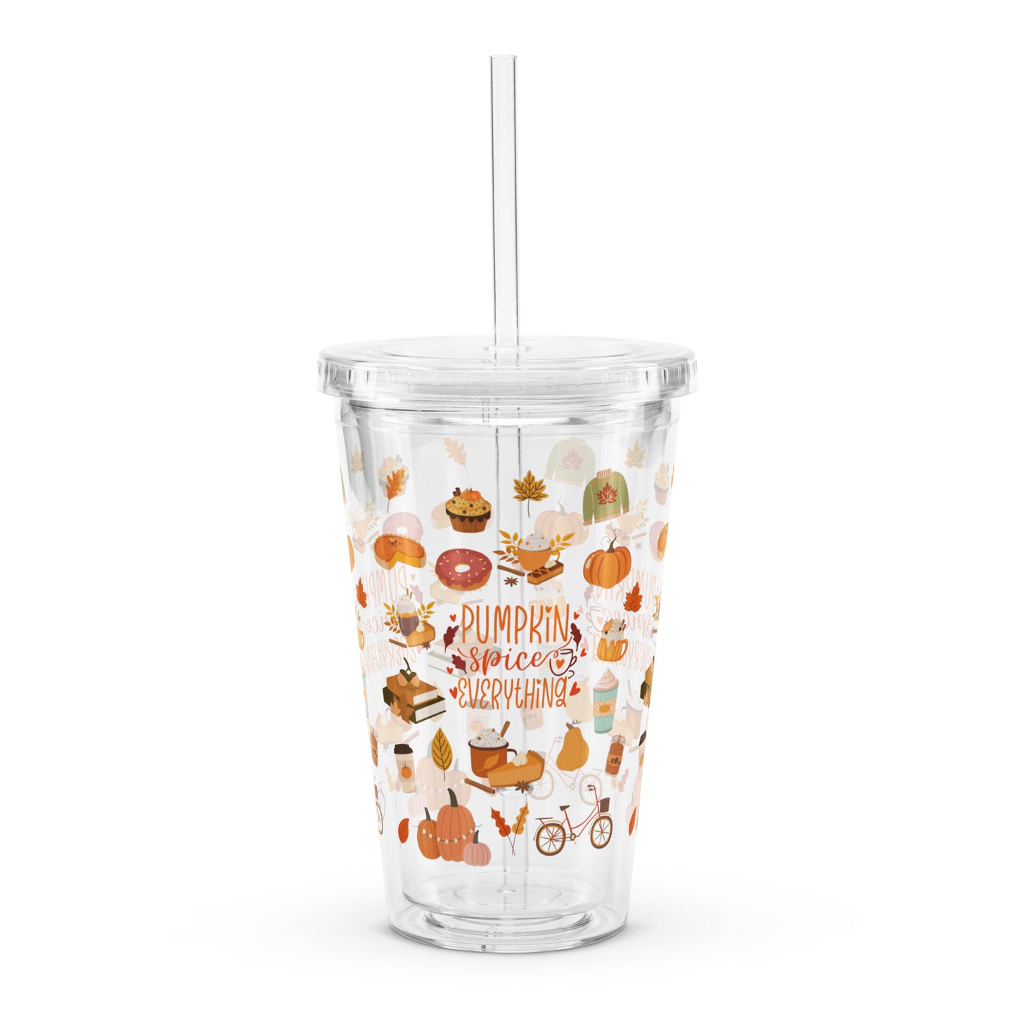 Travel Tumbler: Pumpkin Spice & Everything Nice (Double-Wall, 16 oz)