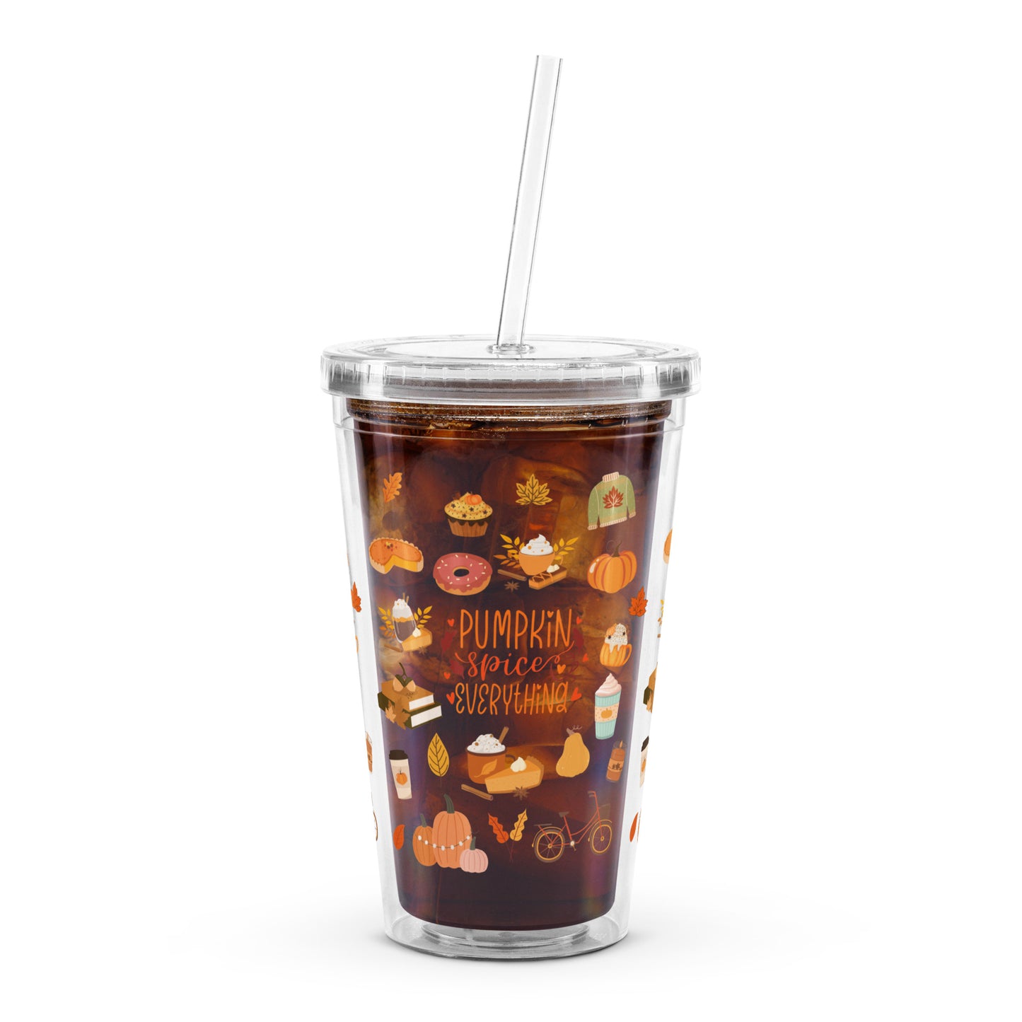 Travel Tumbler: Pumpkin Spice & Everything Nice (Double-Wall, 16 oz)