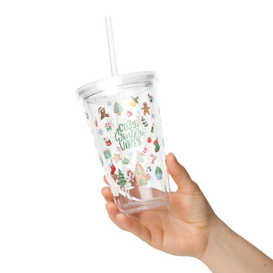 Travel Tumbler: Cozy Winter Vibes (Double-Wall, 16 oz)