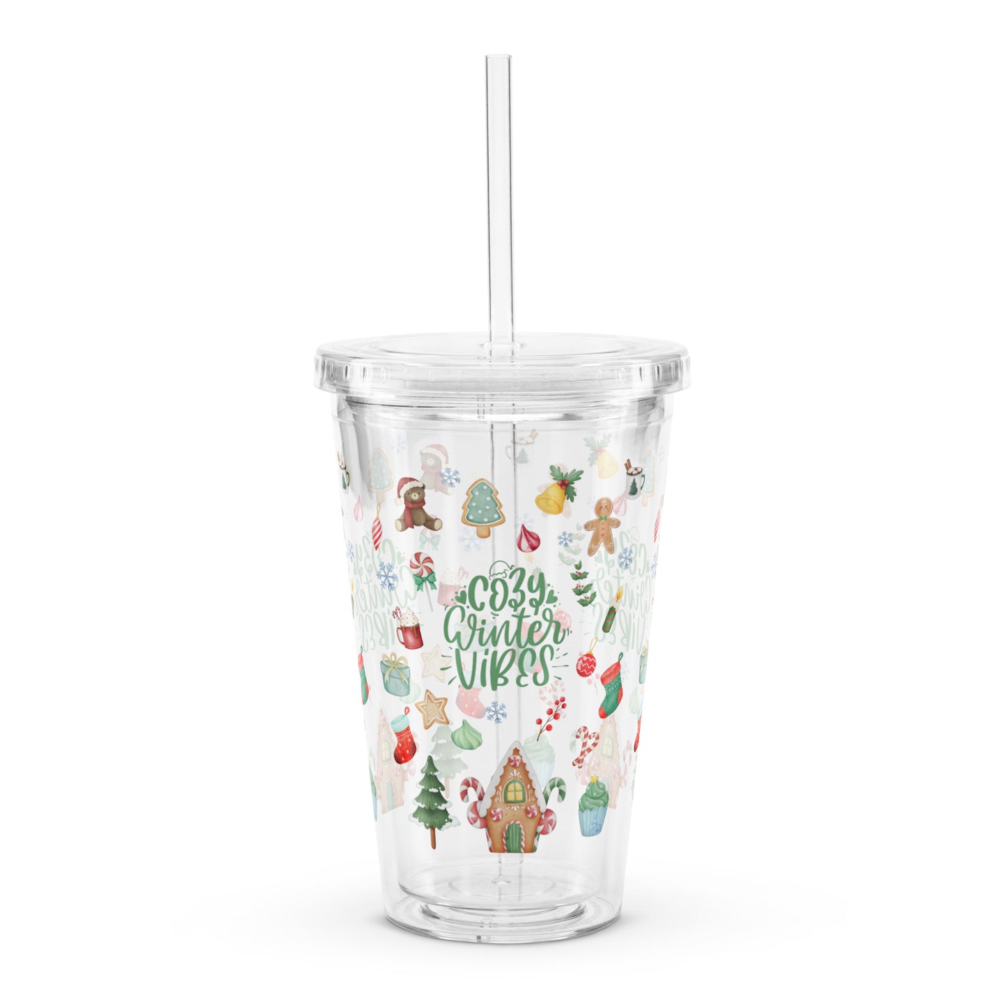 Travel Tumbler: Cozy Winter Vibes (Double-Wall, 16 oz)