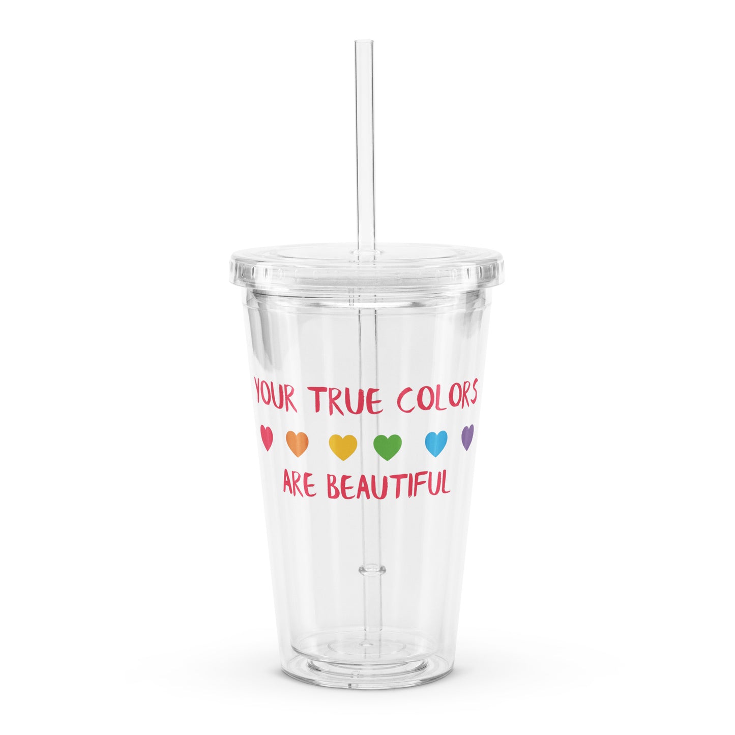 Travel Tumbler: Your True Colors Are Beautiful (Double-Wall, 16 oz)