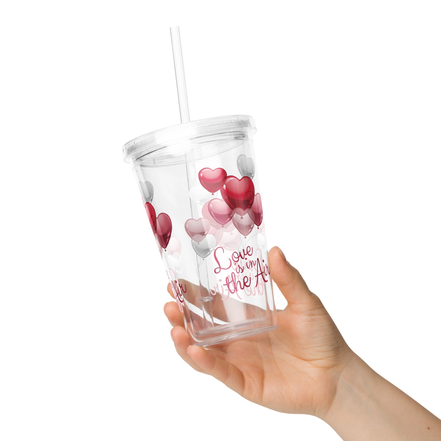 Travel Tumbler: Love is in the Air (Double-Wall, 16 oz)