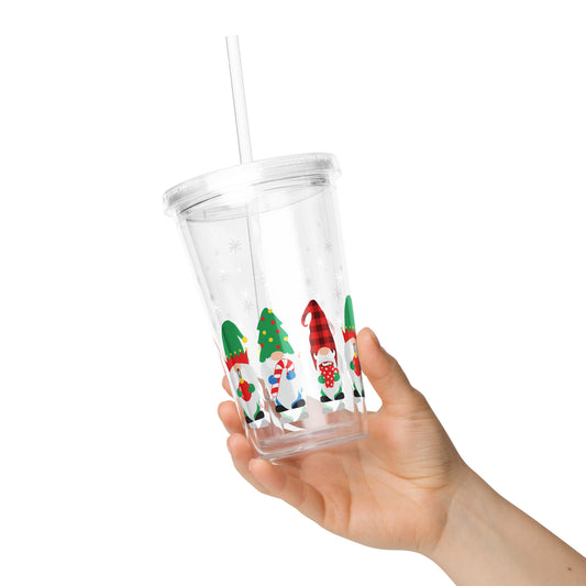 Travel Tumbler: Winter Gnomes (Double-Wall, 16 oz)