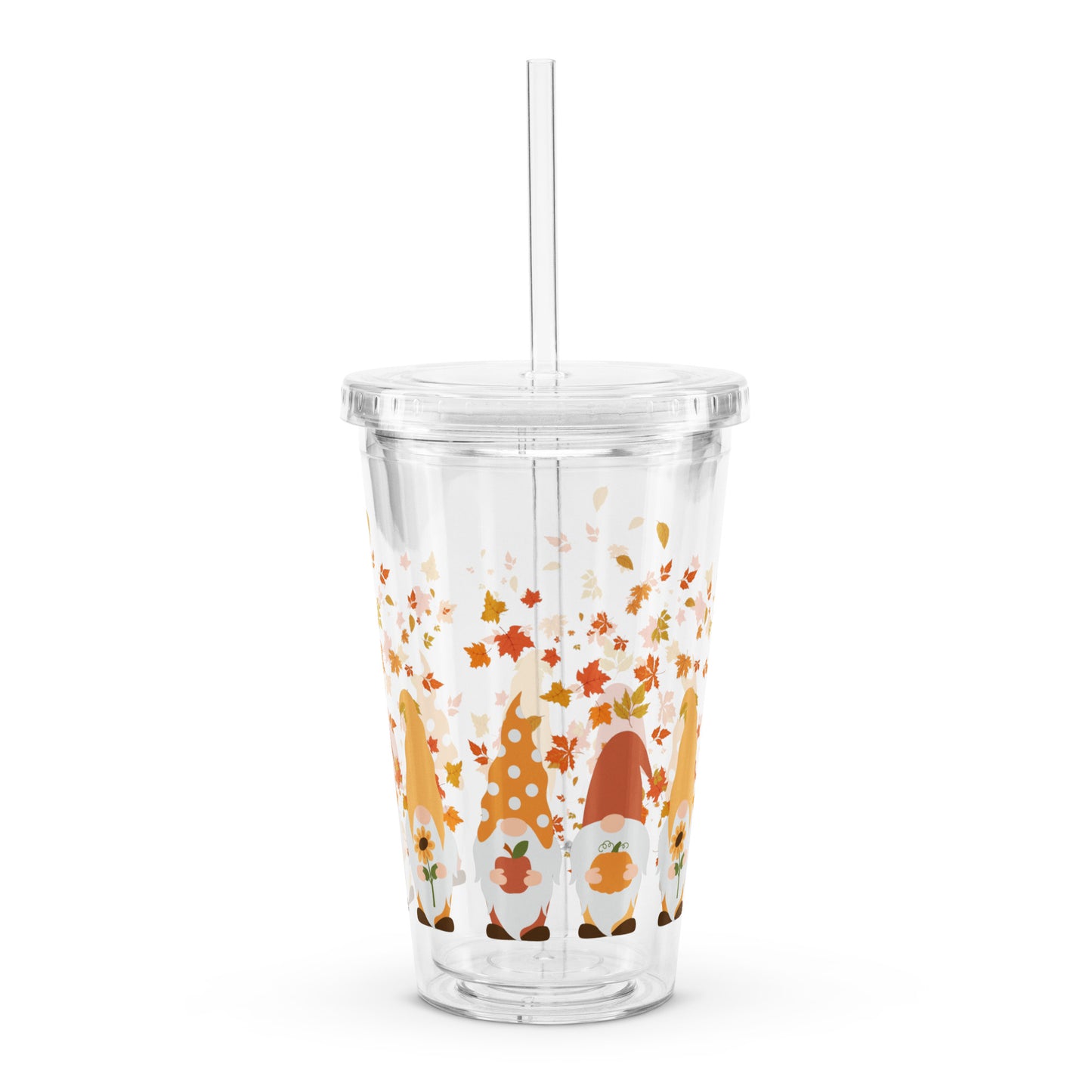 Travel Tumbler: Autumn Gnomes (Double-Wall, 16 oz)