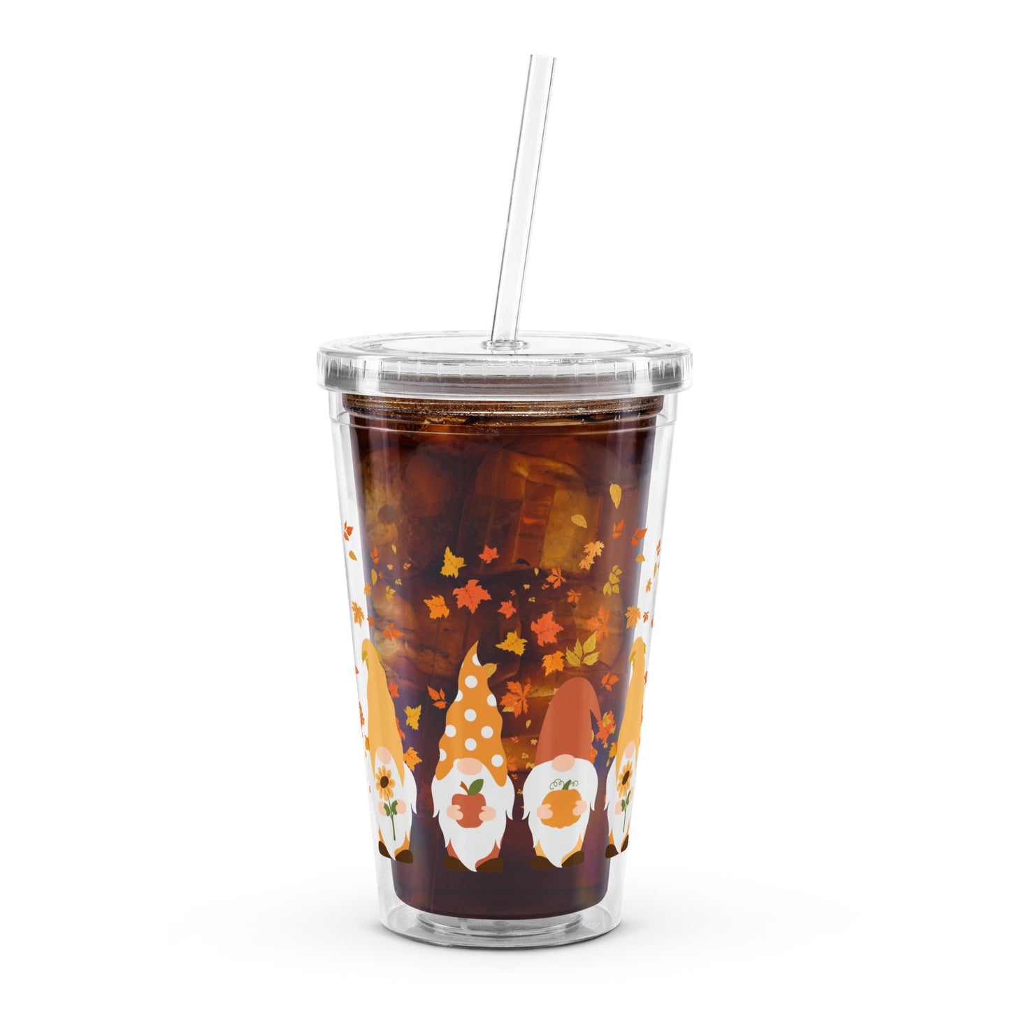 Travel Tumbler: Autumn Gnomes (Double-Wall, 16 oz)