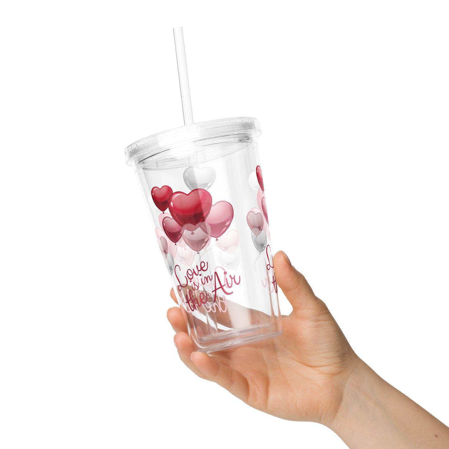 Travel Tumbler: Love is in the Air (Double-Wall, 16 oz)