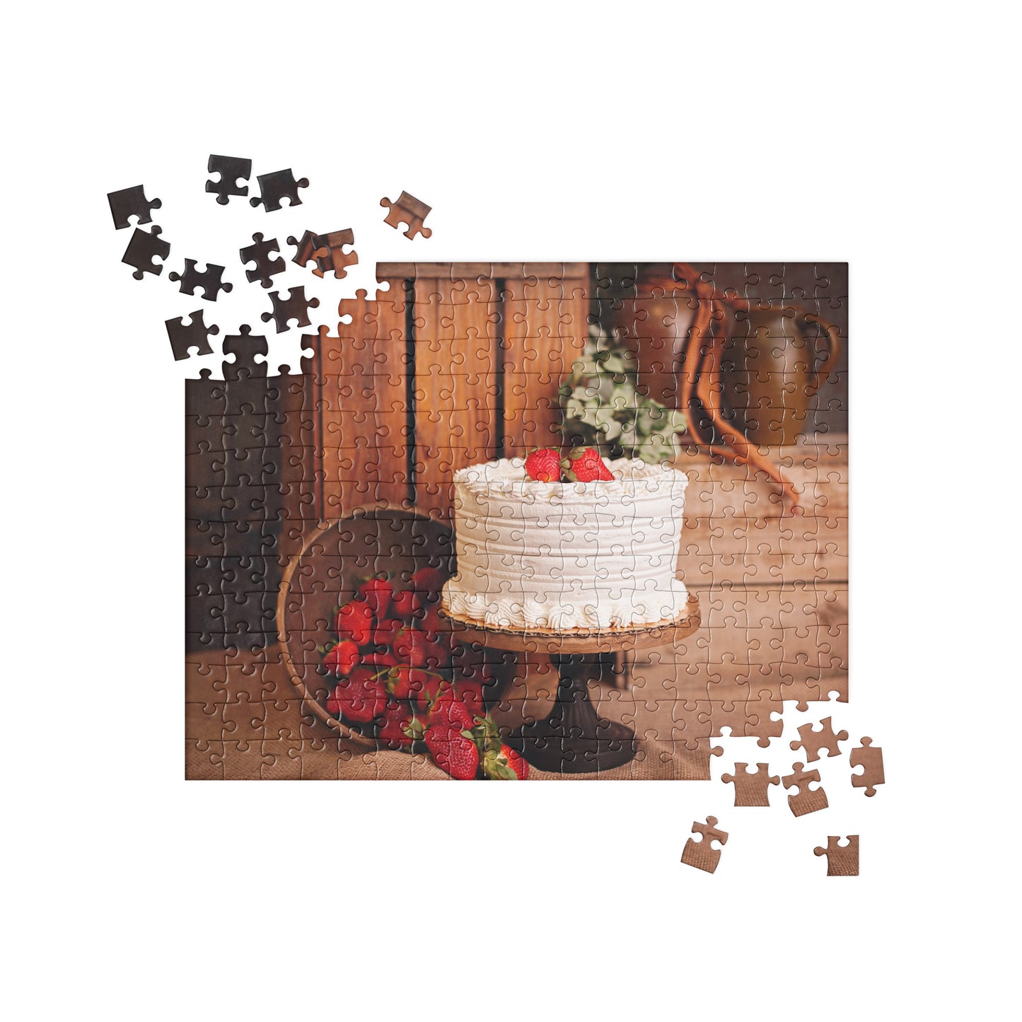 Food Fare Jigsaw Puzzle: Strawberry Cake