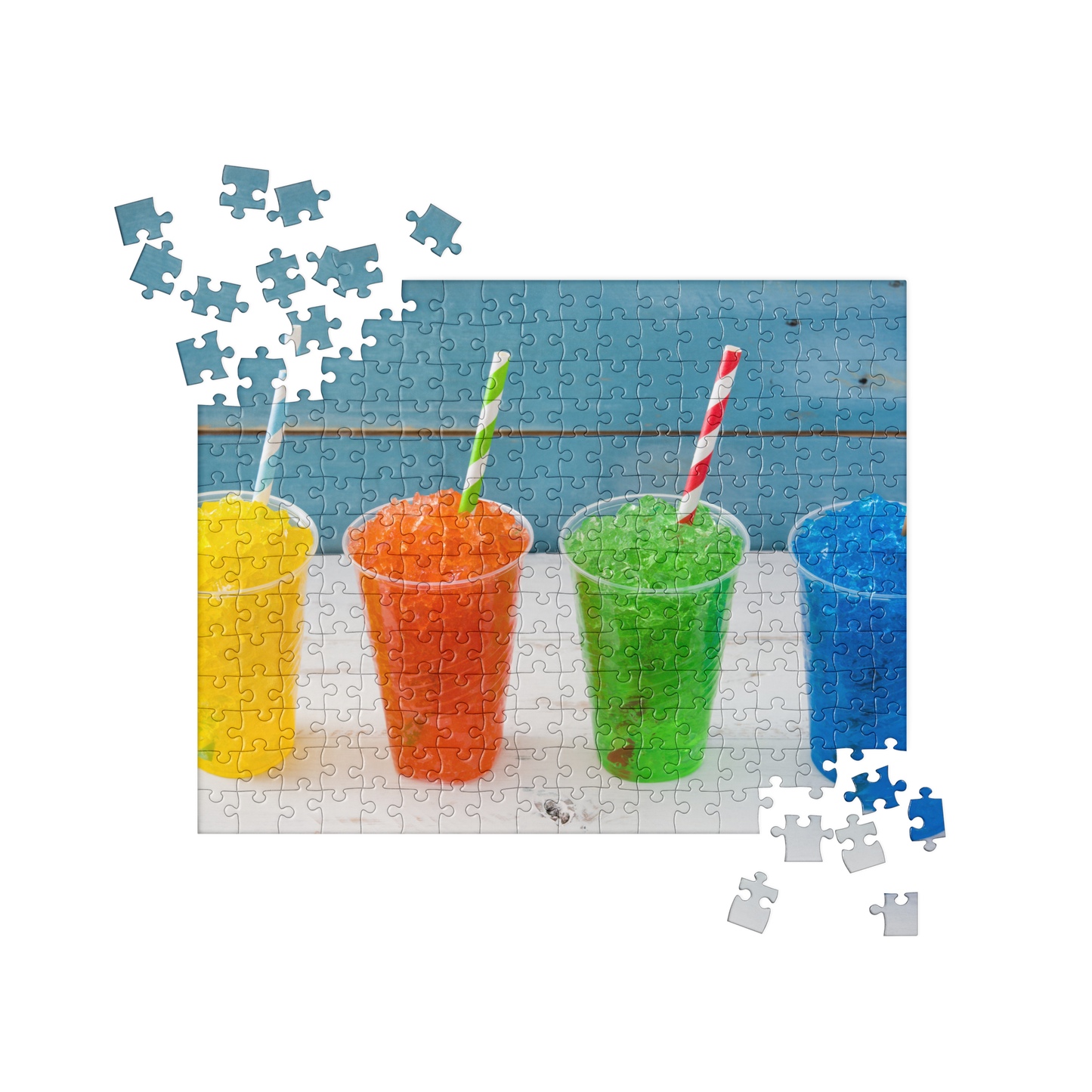 Food Fare Jigsaw Puzzle: Icy Colorful Drinks