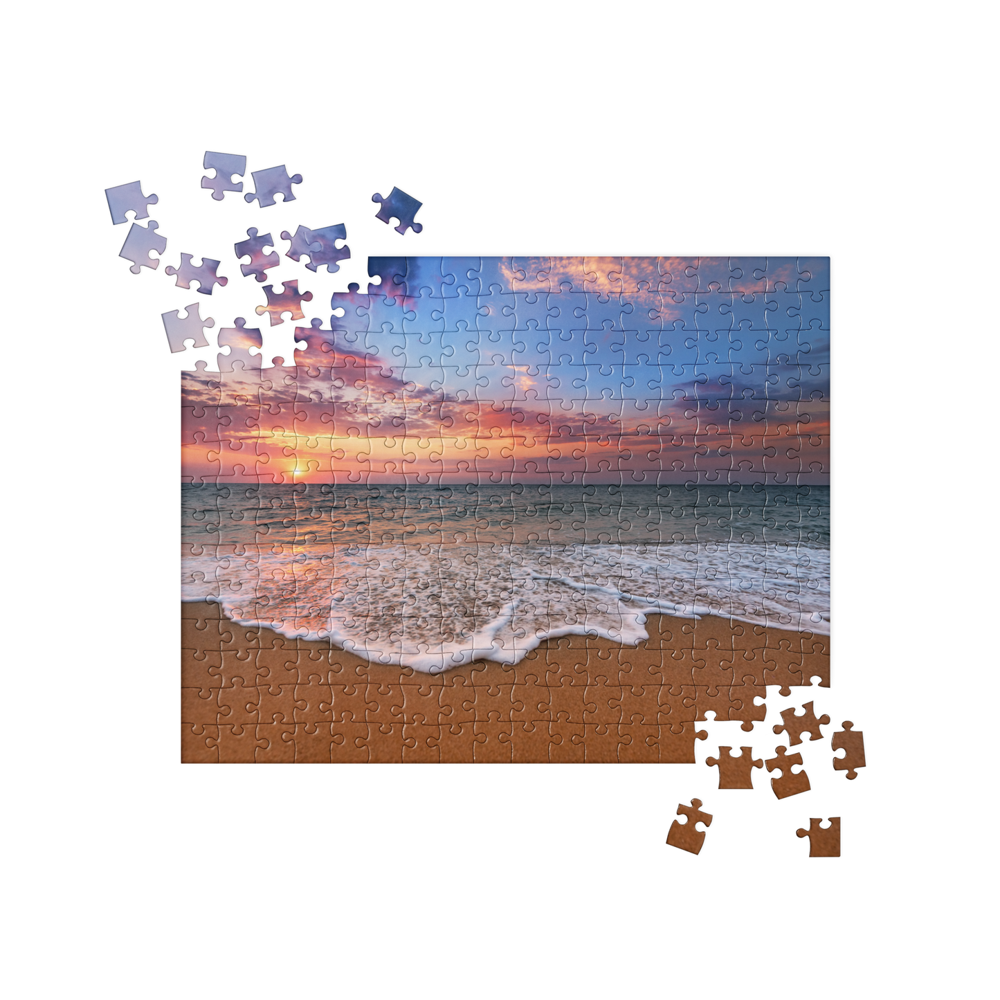 Summer Jigsaw Puzzle: Ocean Waves at Dusk