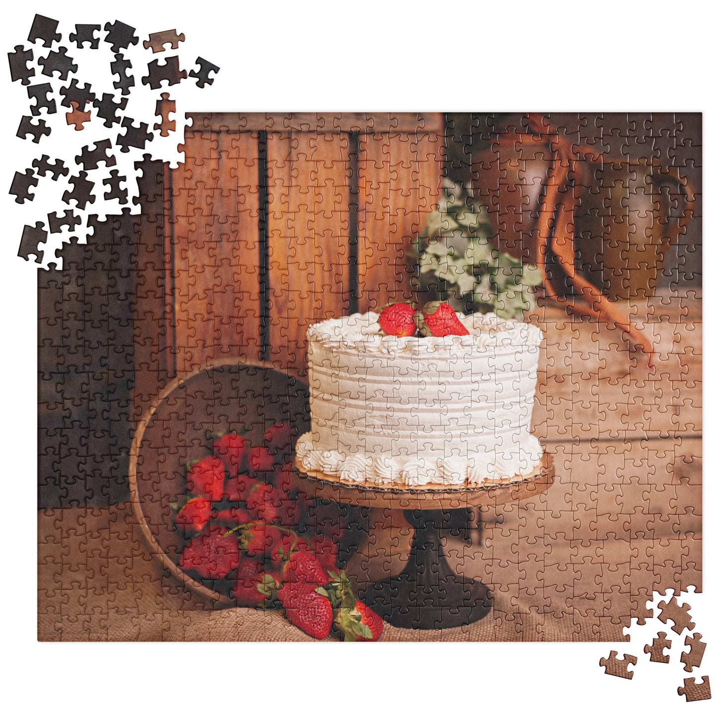 Food Fare Jigsaw Puzzle: Strawberry Cake