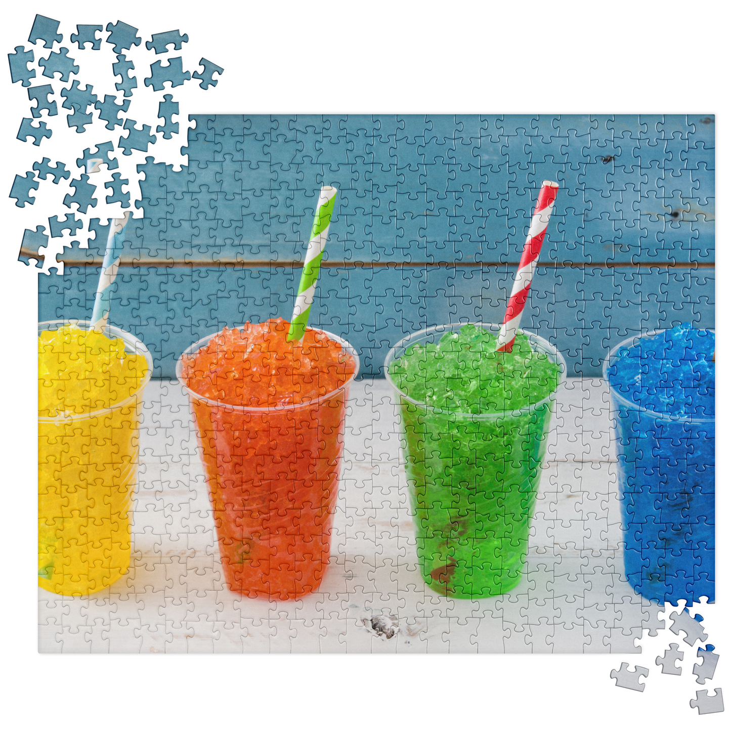 Food Fare Jigsaw Puzzle: Icy Colorful Drinks