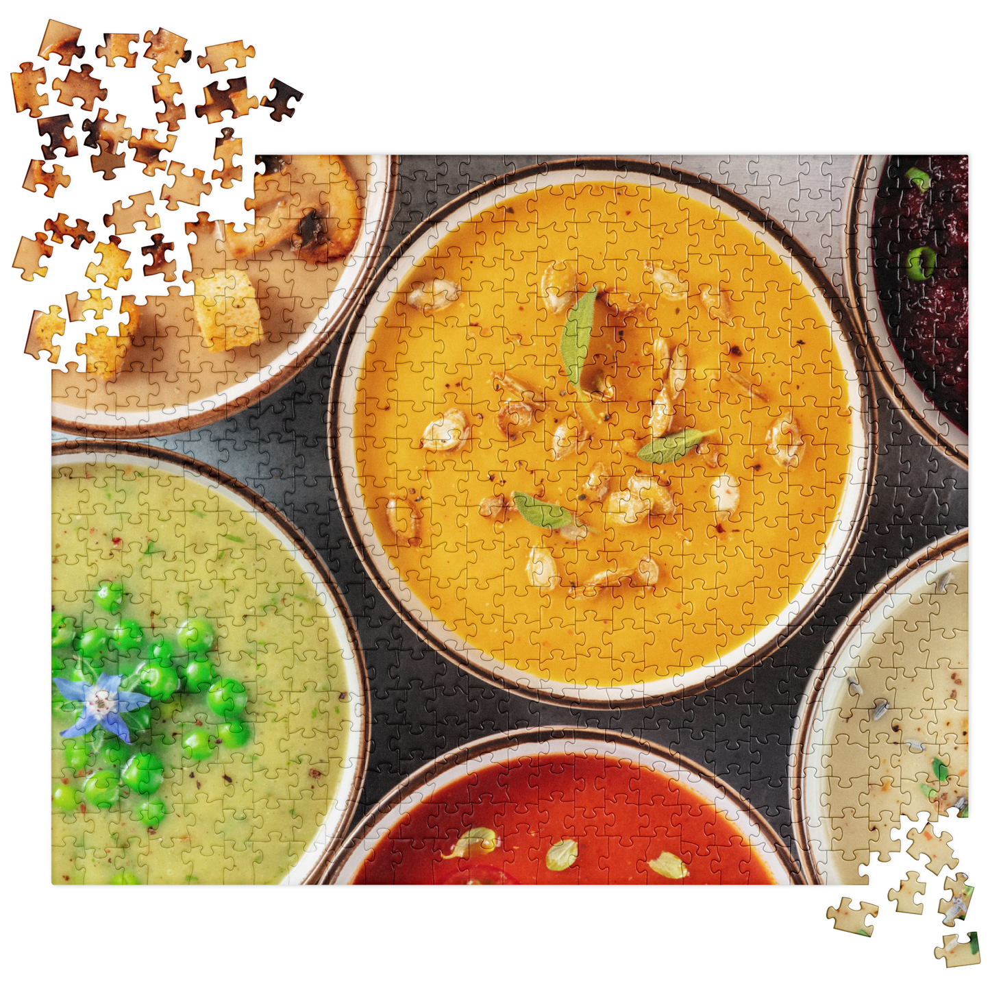 Food Fare Jigsaw Puzzle: Savory Soups