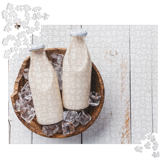 Food Fare Jigsaw Puzzle: Bottles of Cold Milk