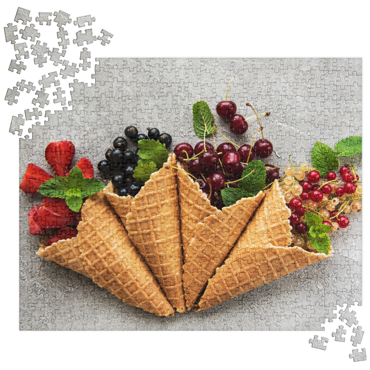 Food Fare Jigsaw Puzzle: Fruit Cones Dessert