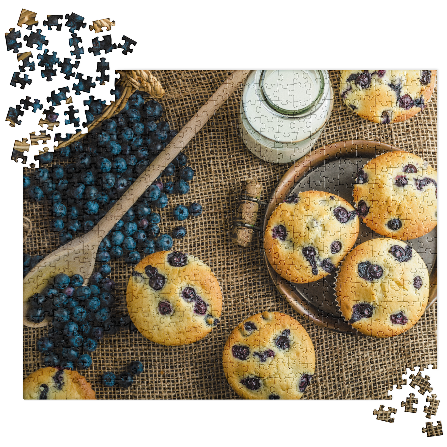 Food Fare Jigsaw Puzzle: Blueberry Muffins