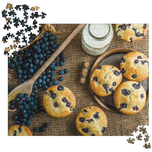 Food Fare Jigsaw Puzzle: Blueberry Muffins